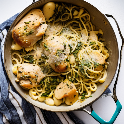 Krämig pasta med kyckling och broccoli
